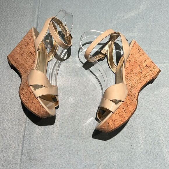 NWOB Marc Fisher Wedge Sandals Size 10M.  B55 - Picture 6 of 8